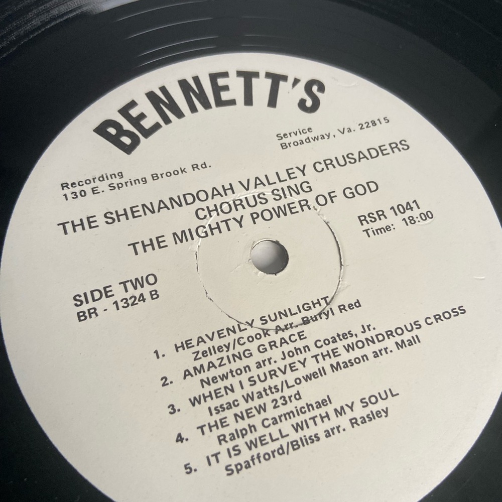 Shenandoah Valley Crusaders Chorus Vinyl Record - Picture 8 of 12